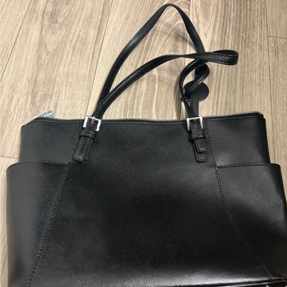 Michael Kors Black Saffiano Leather Tote - Picture 6 of 8